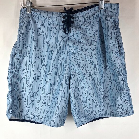 Johnnie-O Blue Swim Trunks Size Medium - Picture 1 of 7